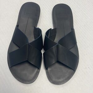 Dolce Vita black leather sandals